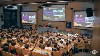 Zdjęcie uczestników Space Day w auli