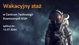 Grafika informująca o studenckim stażu w CTK