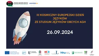 Plakat informujący o wydarzeniu Dzień Języków Obcych