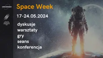 Grafika informująca o wydarzeniu Space Week