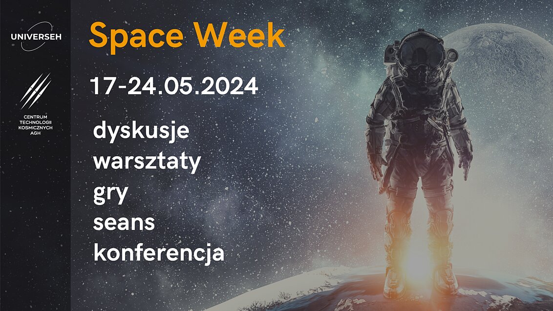 Grafika informująca o wydarzeniu Space Week